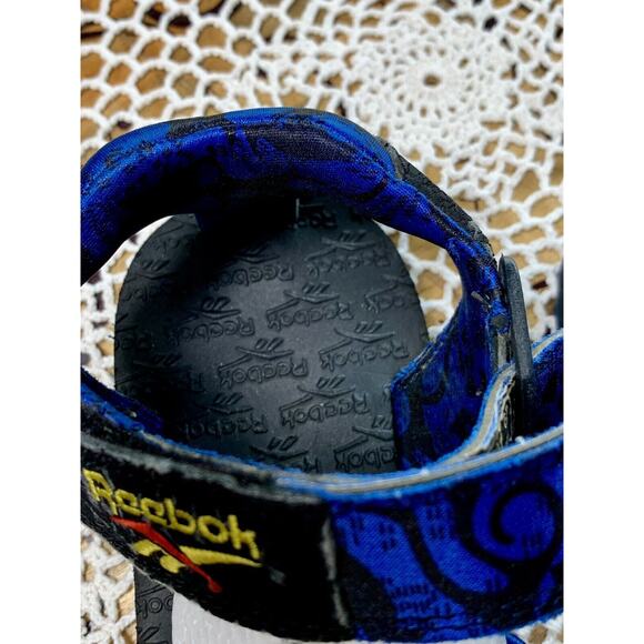 Vintage 90s Rare Reebok Mens Sz 7 M Blue/Black Sport Athletic Sandals sku 605 - Picture 12 of 12